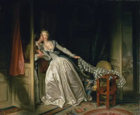 The Stolen Kiss by Jean-Honoré Fragonard