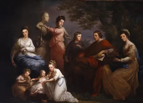 The Family of The Earl of Gower by Angelica Kauffmann