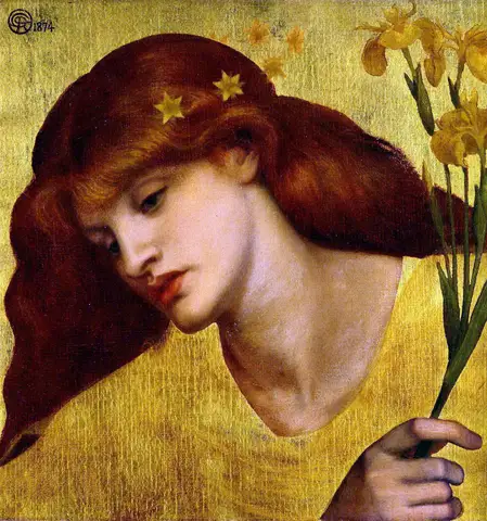 Sancta Lilias by Dante Gabriel Rossetti