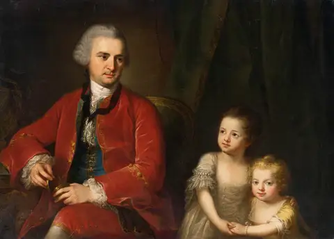 Portrait of John Apthorp and His Daughters by Angelica Kauffmann