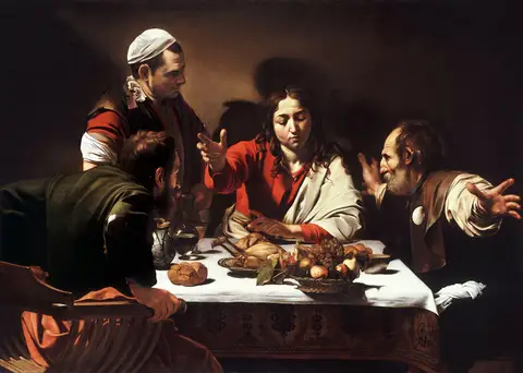 Supper at Emmaus (1602) by Caravaggio