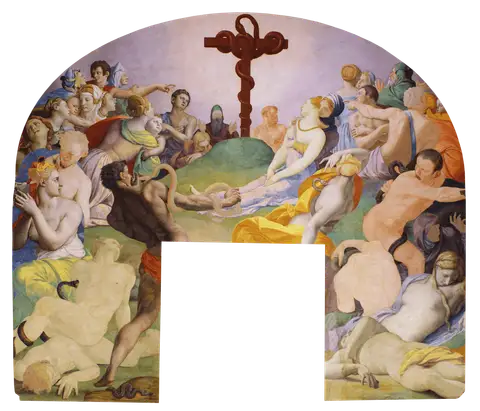 The Adoration of the Bronze Snake by Agnolo Bronzino