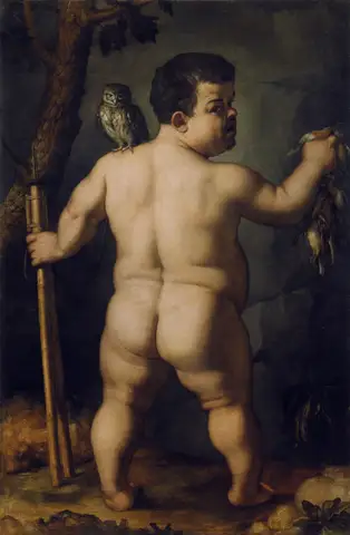 Portrait of the dwarf Nano Morgantе (Back) by Agnolo Bronzino