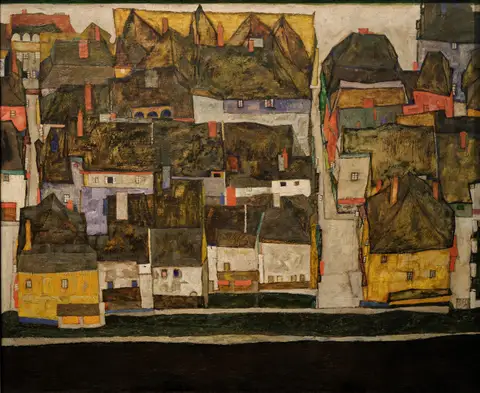 Krumau on the Moldova by Egon Schiele