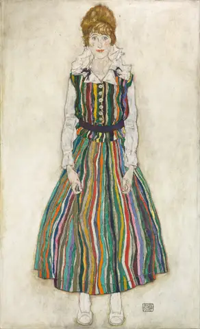 Portrait of Edith, The Artist's Wife by Egon Schiele
