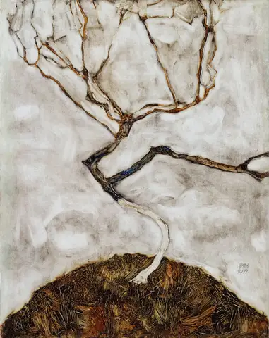 A Tree in Late Autumn by Egon Schiele