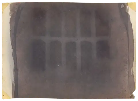 The Oriel Window, South Gallery, Lacock Abbey by William Henry Fox Talbot