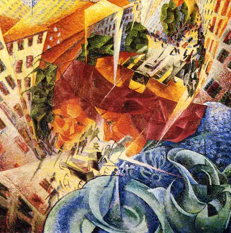 Simultaneous Visions by Umberto Boccioni