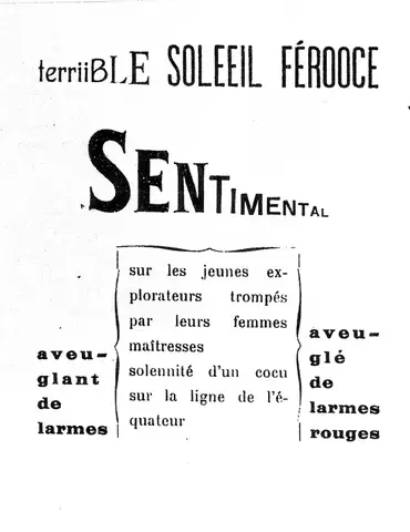 Sentimenal - From Dunes by Filippo Tommaso Marinetti
